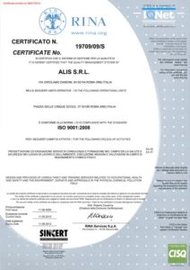 Certificato Qualità RINA_2010